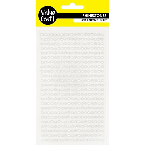 3mm Pearl Self Adhesive Rhinestones